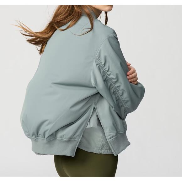 Uniqlo C Bomber Jacket in 53 Green - Picture 3 of 9